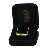 Pulseira De Ouro 18k Infantil Com Placa Para Nome