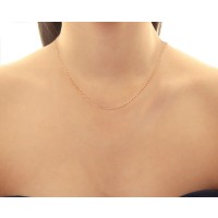 Corrente de Ouro 18k grumet carambola 40cm