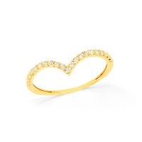 Anel de ouro 18k mulher maravilha cravejado