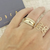 Aparador de aliança de ouro 18k