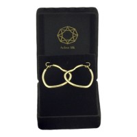 Brinco de ouro 18k argola coração grande fio 2mm foto na caixinha de veludo 