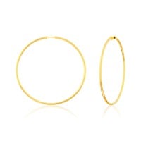 Brinco de ouro 18k argola grande