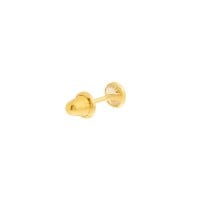 Brinco masculino ponto de luz branco 18k 1 peça