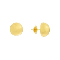 Brinco de bola de ouro 18k 10mm 