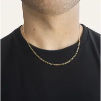 Corrente de ouro 18k masculina Grumet alongada 50cm