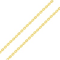Corrente de ouro feminina 50cm fina bailarina