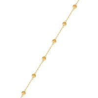 Pulseira De Ouro 18k Infantil (Bebe) Bolinha foto detalhada bolinhas 