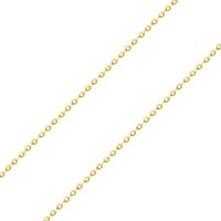 Corrente de ouro 18k 45cm elo Americano foto frontal da corrente