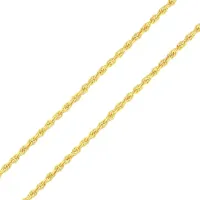 Corrente de ouro feminina 18k corda delicadas 45cm