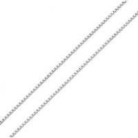 Corrente de ouro branco 18k cordão veneziana 40cm