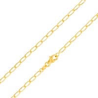 Corrente de ouro 18k masculina Grumet alongada 50cm