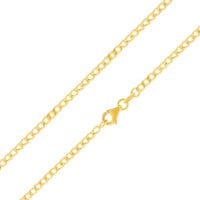 Corrente de ouro 18k masculina Grumet oca 50cm