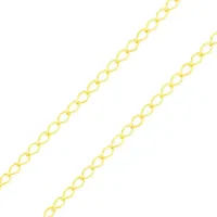 Corrente de Ouro 18k grumet carambola 40cm