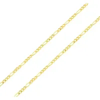 Corrente de ouro 18k masculina - Grumet 3x1 50cm