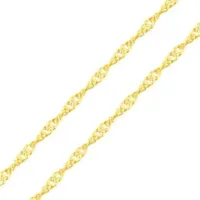 Corrente de ouro 18k singapura torcida 40cm sing40
