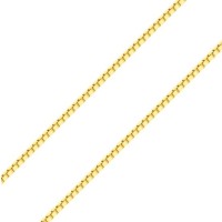 Corrente veneziana de ouro 18k 50cm 0,6mm