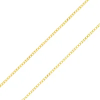 Corrente de ouro masculina feminina grumet 60cm fina