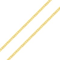 Corrente de ouro masculina grossa 60cm – malha grumet 4mm