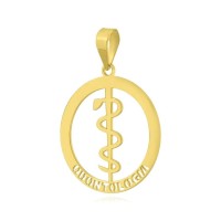 Pingente De Ouro 18k Profissão Odontologia