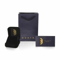 Pingente de ouro 18k gota em ouro com pedra de zircônia