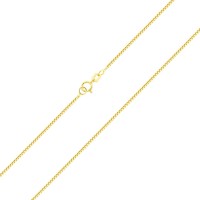 Corrente veneziana de ouro 18k 50cm 0,6m lado