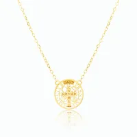 Gargantilha São Bento de ouro 18k Ultra Fina