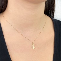 Pingente ancora de ouro 18k