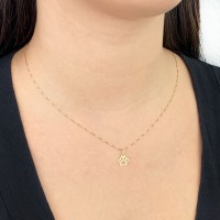 Pingente pata de cachorro de ouro 18k