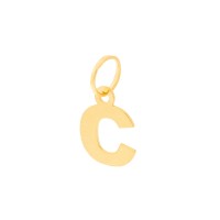 Pingente letra de ouro 18k C
