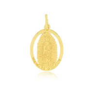 Pingente de ouro Nossa Senhora Guadalupe medalha