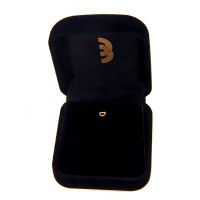Piercing de ouro 18k coração vazado para nariz 