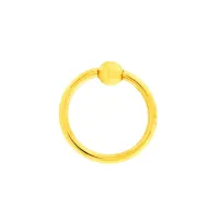 Piercing de Ouro 18k cartilagem bola pressão 