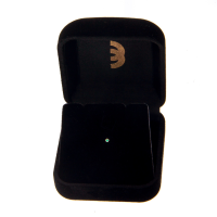 Piercing ponto de luz de ouro 18k mini verde