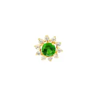 Pingente ponto de luz de ouro 18k verde pequeno 