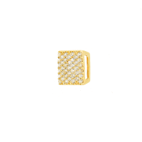 Pingente ponto de luz ouro 18k quadrado chuveiro