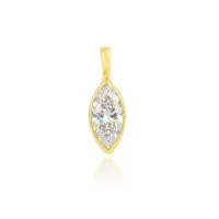 Pingente de ouro 18k Moissanite