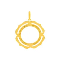 Pingente de ouro 18k hoponopono