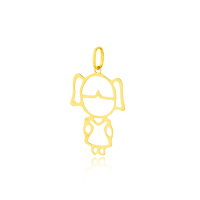 Pingente De Ouro 18k Menina Filha (Médio)