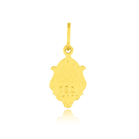 Pingente de ouro 18k Nossa Senhora das Graças ornamentada pequena