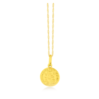 Pingente de ouro 18k São Bento frente e verso