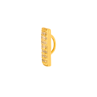 Pingente retangular com pedras ouro 18k