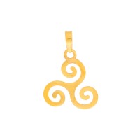 Pingente triskle de ouro 18k