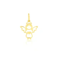 Pingente anjo da guarda de ouro 18k menina