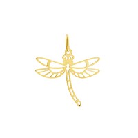 Pingente libélula de ouro 18k