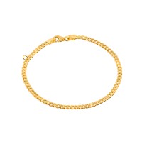 Pulseira infantil masculina de ouro 18k regulador
