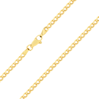 Pulseira de ouro 18k infantil masculina malha grumet foto detalhada do fecho 