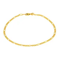 Pulseira masculina de ouro 18k 3x1