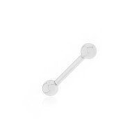 Piercing de ouro branco bolinha helix tragus 18k