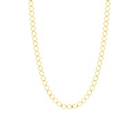 Corrente de ouro feminina 18k 40cm ajustável