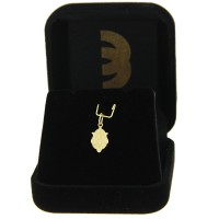 Pingente de Ouro 18k Santo Antônio ornamentado